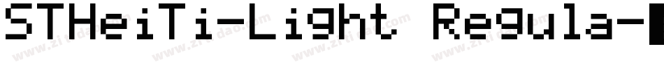 STHeiTi-Light Regula字体转换